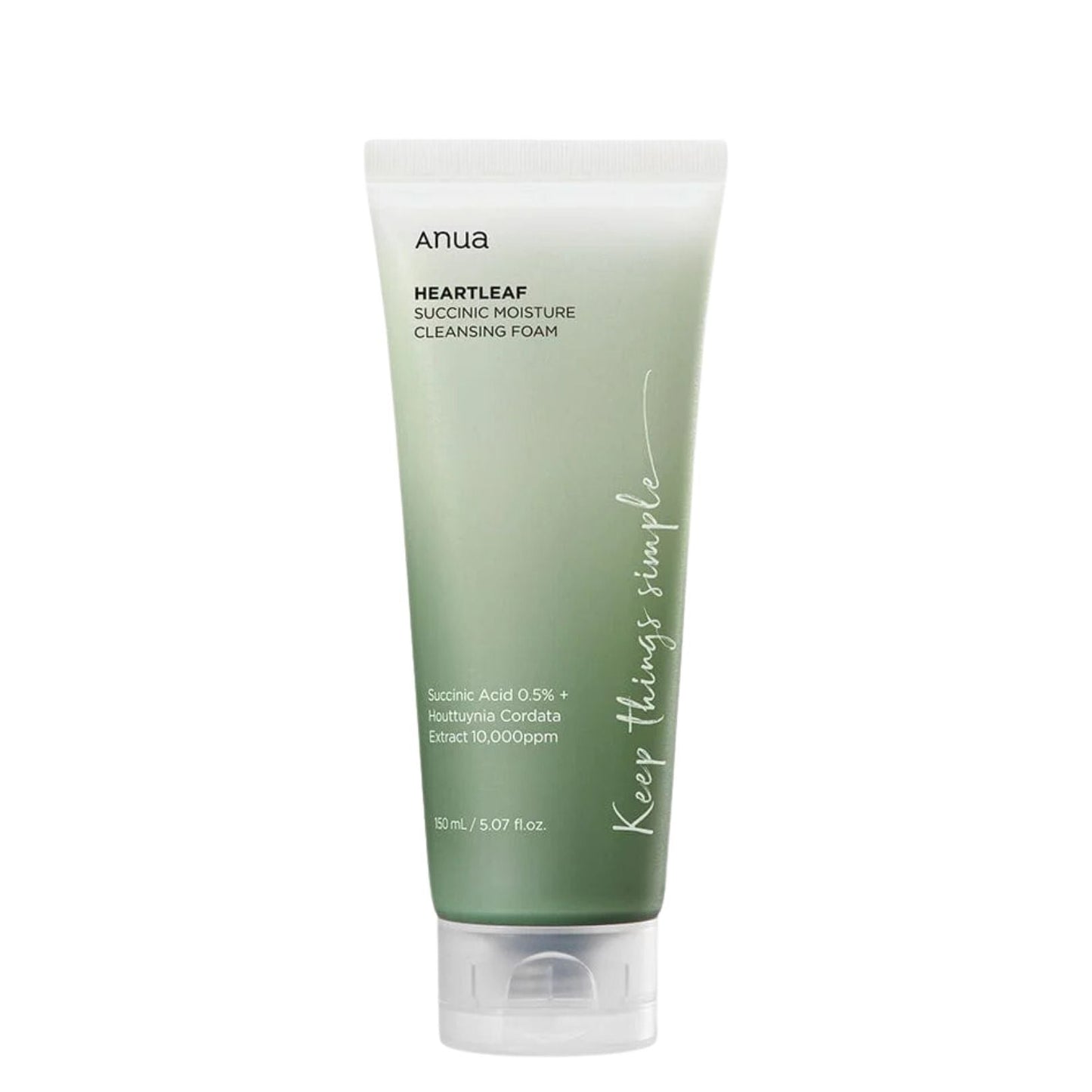 ANUA HEARTLEAF SUCCINIC PORE DEEP CLEANSING FOAM 150ml