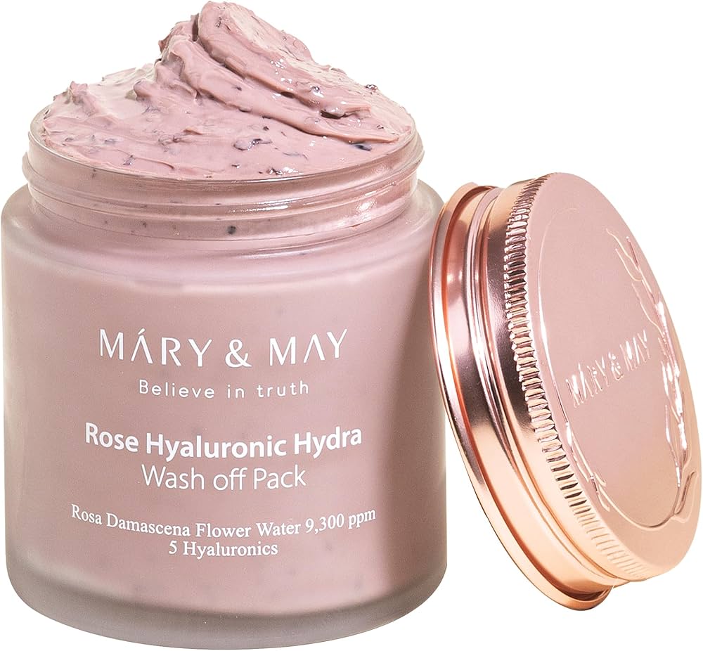 Mary&May Rose Hyaluronic Hydra Wash Off Pack 125g Mary&May