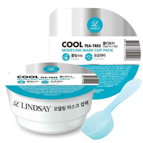 LINDSAY Modeling Mask Cup Pack COOL TEA-TREE 28g