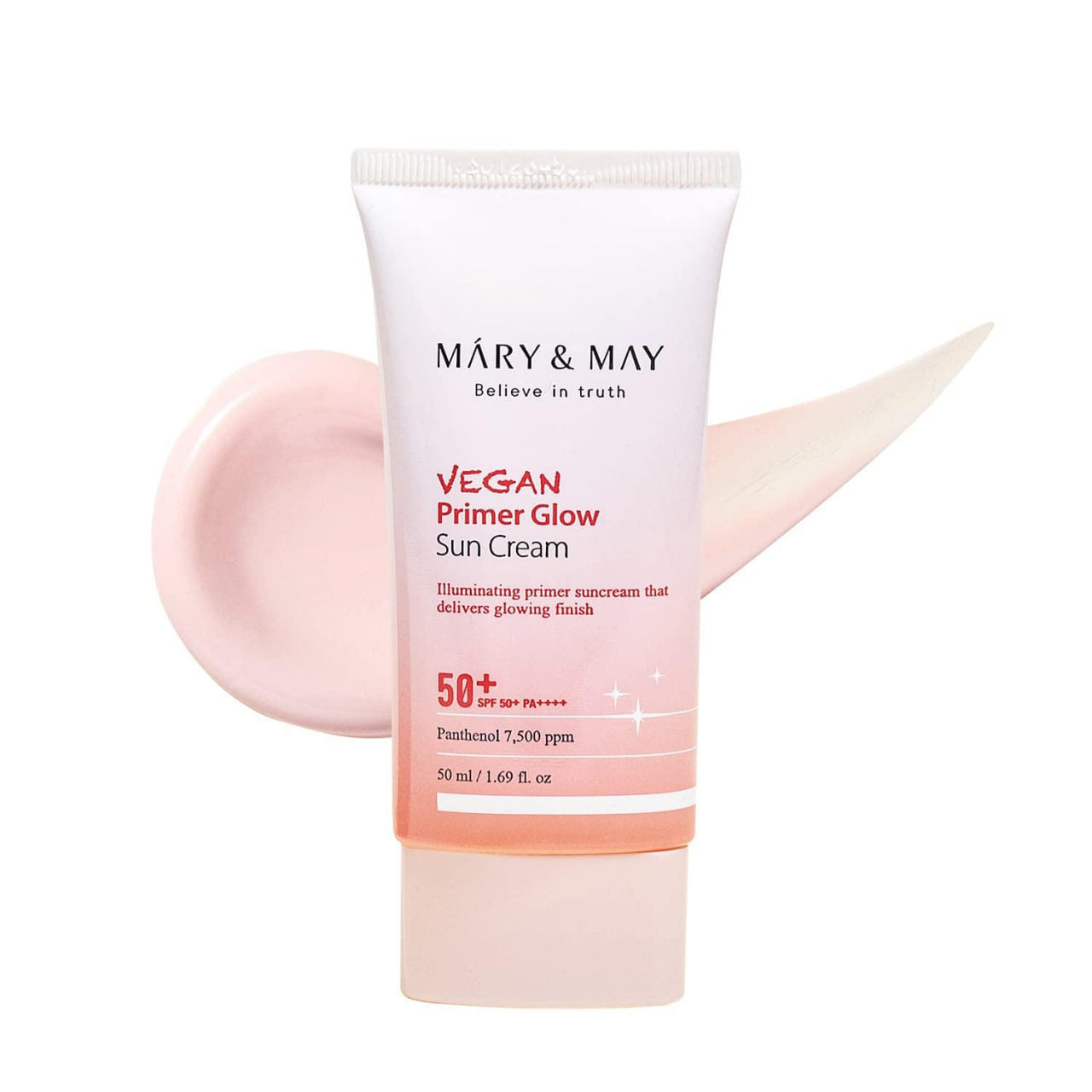 Mary&May vegan primer glow sun cream spf50+ pa++++ 50ml